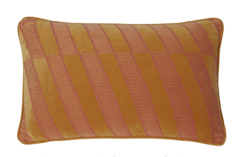 Coussin Mapoésie - Stripe Ochre