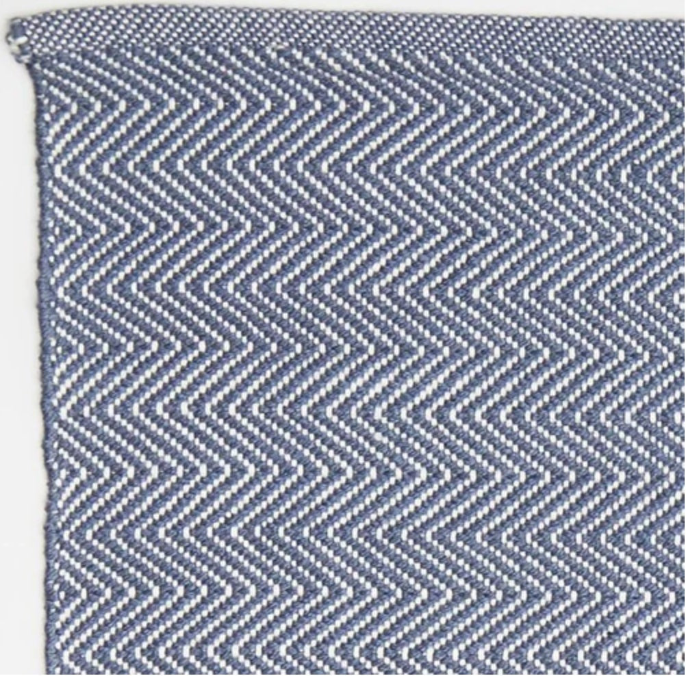 Carpette Weaver Green Herringbone - Navy