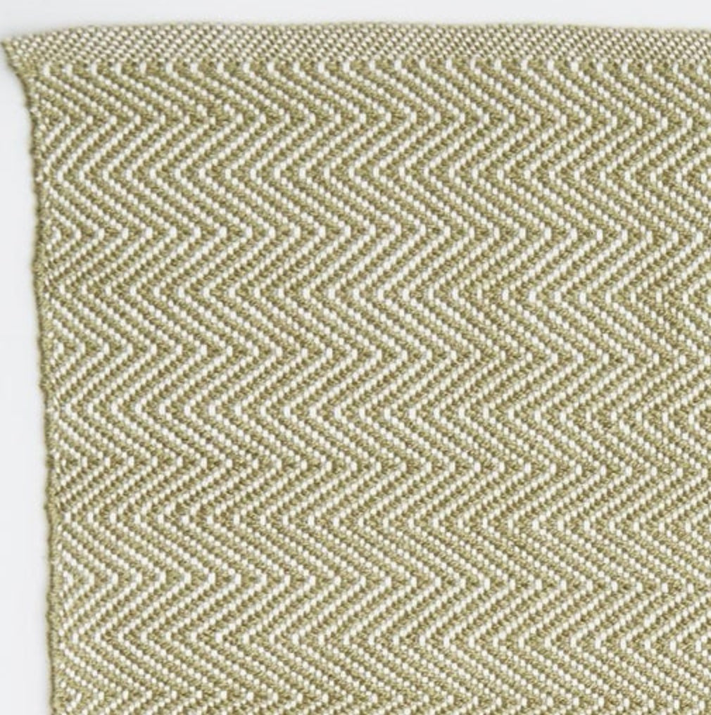 Carpette Weaver Green Herringbone - Gooseberry